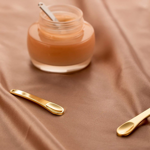 6CM Crème Visage Cuillère Applicateur Petite Cuillère De Maquillage En Métal Cosmétique Scoop Or Argent Mini Cosmétique <span class=keywords><strong>Spatule</strong></span> pour Soins De La Peau Du Visage - Product Image 5