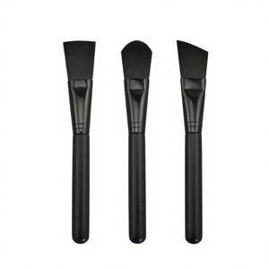 Pinceau Fond de Teint 3D Noir à Pointe Angulaire Plate en Poils Synthétiques pour Correcteur et Crème BB - Product Image 4