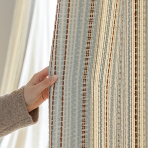 Romantico francese retrò Design fiera <span class=keywords><strong>tende</strong></span> con strisce per le camere da letto delle ragazze mantovane di lusso per la camera dei bambini - Product Image 6