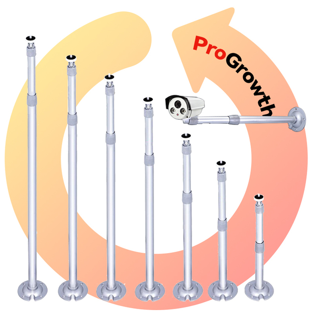 Telescopic Camera Bracket Aluminum Alloy Security Equipment Hardware Universal Pole Hidden Wire Base CCTV Monitoring Bracket