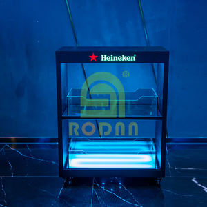 Rodnn Three Tiers Champagne Bottle <b>Display</b> <b>Racks</b> LED Cabinet HEINEK - Product Image 2