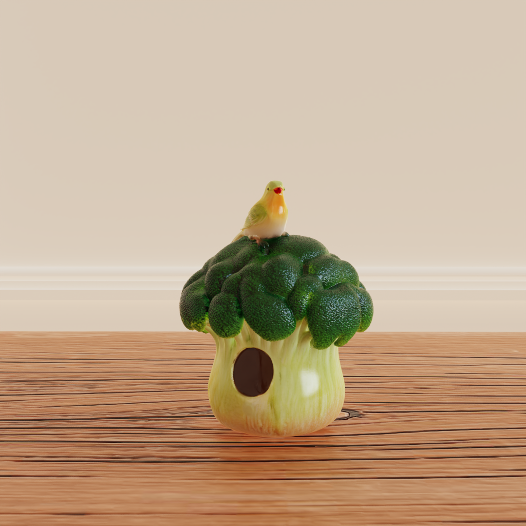 ceramic bird decoration