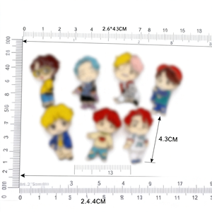 เข็มกลัดวงบังทันบอยส์ขายดีที่สุด - ผลิตจากโลหะผสมสังกะสีรูปม้า - สินค้าแฟชั่นสำหรับแฟนคลับในงานคอนเสิร์ต - ของที่ระลึกสำหรับคิมแทฮยอง - Product Image 3