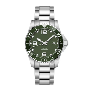 <span class=keywords><strong>Montre</strong></span> de plongée pour homme <span class=keywords><strong>en</strong></span> acier inoxydable, résistante à l'eau jusqu'à 300 m, mouvement mécanique, verre, luxe, alarme, calendrier perpétuel, analogique - Product Image 2