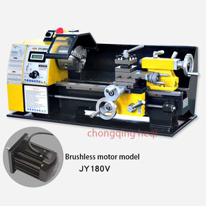 Mini máquina de torno JY180V, máquina de corte de Banco plano pequeño, máquina de Metal Horizontal, herramienta de torneado de escritorio, máquina de torno para metal - Product Image 2