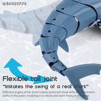 Jeux d'eau d'extérieur Nouveau design Jouets d'extérieur Animal Rc Simulation Requin télécommandé étanche pour piscines en Chine