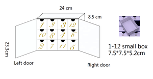 2023 boîte <span class=keywords><strong>de</strong></span> <span class=keywords><strong>calendrier</strong></span> cadeau <span class=keywords><strong>de</strong></span> Noë<span class=keywords><strong>l</strong></span> 12 jours bijoux <span class=keywords><strong>calendrier</strong></span> boîte cadeau gemme pierre compte à rebours boîte - Product Image 6
