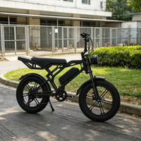 Vélo électrique à pneus de 20 pouces avec fourche à suspension rétro pour la ville et la plage