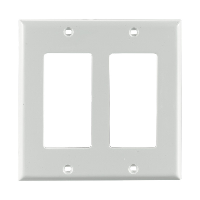 2-Gang Decora/GFCI Device Decora Wallplate/Faceplate  Decorative Outlet Screw Wall Plate 1-Gang Switch Plates