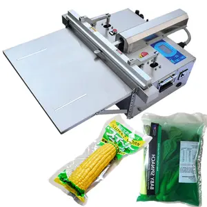 Buah Sayuran Table Top Vacuum Sealer Nitrogen Flush Vacuum Packing Mesin Embaladora Yang Vacuo Mesin Empacadora Al Vacio