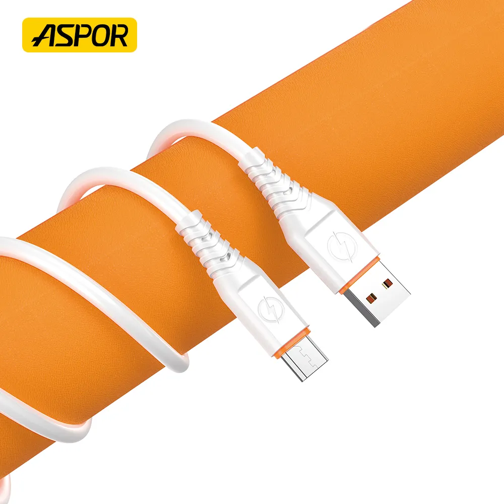 ASPOR A125 Original android cable charger 1M Length meter 6A SUPER Fast Charging Data Cable For iPhone