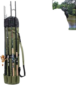 Free Sample BSCI Custom Holds 5 Poles Travel Case Waterproof Lightweight <b>Tackle</b> <b>Box</b> Stand Fishing Bags Fishing Gear Organizer - Product Image 1