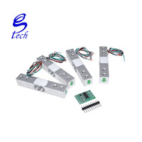 Beban sel 1KG 5KG 10KG 20KG HX711 modul Sensor berat timbangan elektronik aluminium Sensor berat Modul HX711
