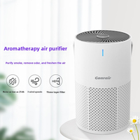 Purificateur d'air automatique pour la maison et le bureau avec technologie HEPA, contrôle par écran tactile, parfum longue durée, contrôle des odeurs, utilisation sur bureau
