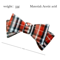 Épingle à cheveux en acétate à motif damier style universitaire Fanxing personnalisée pour femmes, idéale pour les fêtes et l'usage quotidien, accessoires capillaires de haute qualité en gros