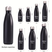 Bouteilles d'eau en acier inoxydable personnalisées avec logo d'usine, 500 ml, 750 ml, isolées sous vide, sans BPA, pour boissons sportives et cola