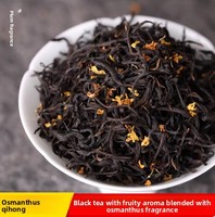 Gesunder Osmanthus-Schwarztee-Mix in Beuteln Natürliche Kräuterformel Speziell Geformte Pyramiden-Teebeutel ISO-Zertifiziert 160g Büro