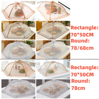 Produit chaud maison cuisine extérieure décorative moustiquaire ronde maille Table nourriture couverture tente