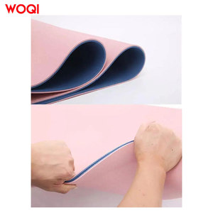 Tapis de yoga Woqi, épaisseur 6 mm, matériau TPE, rectangulaire, pour la remise en forme à domicile et le remodelage corporel, usage universel, violet lavande - Product Image 1