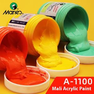 Maries ชุดเม็ดสีอะคริลิคครีมกันแดดกันน้ำ100มล. สำหรับเด็กเครื่องมือวาดภาพกราฟฟิตี้ผนังกระดาษขนาดกลางขายส่ง - Product Image 3