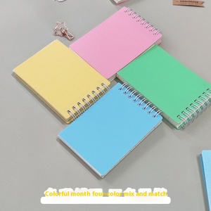 Bán buôn A3 Kích thước xoắn ốc phong cách máy tính xách tay đơn giản màu rắn sinh viên văn phòng phẩm với dày cuộn dây và <span class=keywords><strong>PP</strong></span> Bìa B5 kích thước - Product Image 3