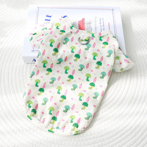 เสื้อกั๊กผ้าไหมน้ำแข็งโพลีเอสเตอร์แบบสบายๆ ทันสมัย เป็นมิตรกับสิ่งแวดล้อม สำหรับสุนัขพันธุ์ใหญ่-ฤดูใบไม้ผลิ/ฤดูร้อน ดีไซน์พิมพ์ลายยืดหยุ่น ซักมือได้ สำหรับสุนัขพันธุ์โกลเด้น - Product Image 3