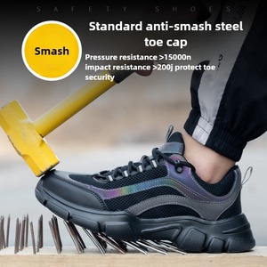 Veiligheidsschoenen dames kleine maat werklaarzen stalen neus licht Guangzhou - Product Image 4