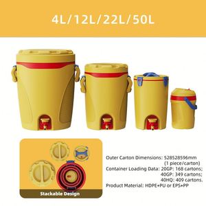 Hot Selling Outdoor Insulated <b>Cooler</b> Bucket Set Multi-Functional Portable <b>Cooler</b>/Warmer for <b>Drinks</b>, Beverages - Product Image 6