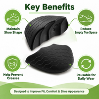 Inserts en mousse pour chaussures trop grandes, coussinets antidérapants pour l'embout, ajusteurs de taille pour femmes et hommes, pour la marche quotidienne