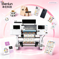 Printer Inkjet 3D UV DTF A3 Laris untuk Usaha Kecil, Cocok untuk Mencetak pada Bahan Kulit Fleksibel, Stiker Film Printer DTF UV A3