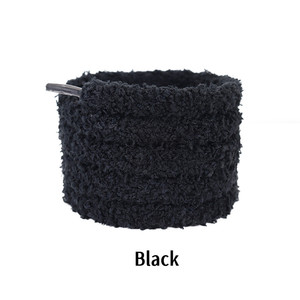 Olian Venta caliente 10mm de ancho Af orugas gruesos cordones peludos planos Fat Sb Dunks zapatillas de lona bajas cordones de zapatos esponjosos - Product Image 5
