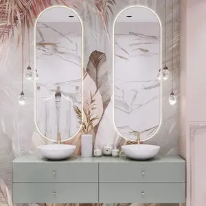 Mueble de baño de estilo europeo personalizado, mueble de lavandería de madera, tocador de baño con doble lavabo