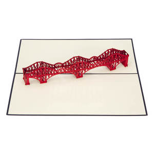 Cartes 3D Pop-up Modèle Miniature du Pont Forth Rail, Conception pour les Amateurs des Lieux Symboles de <span class=keywords><strong>l</strong></span>'Écosse, Cadeau Souvenir d'Anniversaire avec Note Vierge - Product Image 3