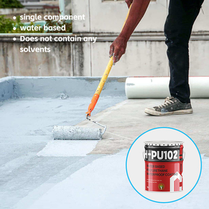 HANCHI PU102 สีดำ สำหรับหลังคาอาคาร ห้องน้ำ ห้องครัว สระว่ายน้ำ ระเบียง คอนกรีต ห้องใต้ดิน สารเคลือบกันน้ำ โพลียูรีเทน - Product Image 2