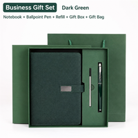 Coffret Cadeau Promotionnel Magic Box : Carnet A5 en Cuir PVC, Stylo Signature, Recharges, Boîte Cadeau Sérigraphiée, Sac Personnalisé