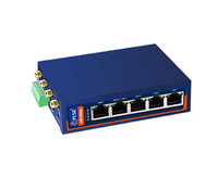 Routeur Wi-Fi industriel USR-G806p avec module cellulaire 4G amélioré, double port série RS232+RS485 / 5 ports réseau - 1 WAN + 1 WAN/LAN + 3 LAN