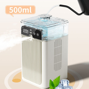 เครื่องทำความเย็นและเพิ่มความชื้นแบบพกพา 2-in-1, 360 °   ลมเย็น เงียบสงบ พัดลมสเปรย์สำหรับบ้าน สำนักงาน ห้องนอน - Product Image 5