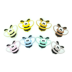 Cl <b>Silicone</b> Bee <b>Beads</b> For Diy Jewelry Accessories Toys 0 6 Months - Product Image 3
