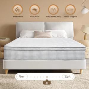 <span class=keywords><strong>Matelas</strong></span> hybride à ressorts ensachés 3 zones, taille King, compressé et emballé, pour chambre à coucher et mobilier de maison - Product Image 2