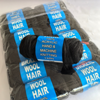 Vente en gros de 70 grammes de fil synthétique en polypropylène pour cheveux africains, tresses dreadlocks, fausses locs, extensions de tresses pour perruques