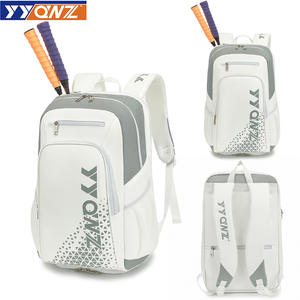 Custom Men's Women's Tennis & Pickleball Racket Equipment Bags <b>Water</b> <b>Resistant</b> Nylon Backpack with <b>Shoes</b> Compartment Paddle Bag - Product Image 3