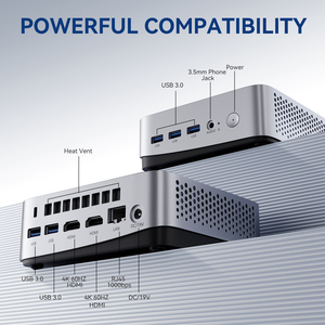 Leaderhub I5-12450HX cửa sổ 11 Pro Mini PC 16GB RAM 512GB Rom Máy tính để bàn Mini PC máy tính cho 4K Video & văn phòng sử dụng - Product Image 4