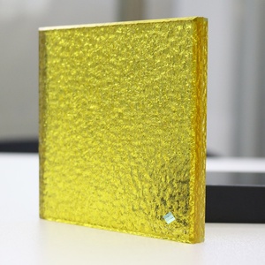 Vidrio Texturizado Tecture Crystal Yellow con Patrón para Divisores y Paredes - Product Image 1