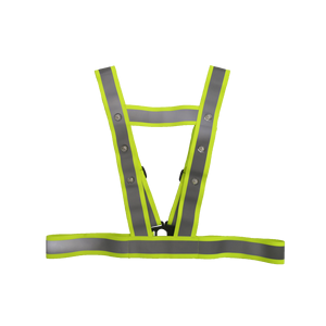 調整可能な黄色反射安全ベストLEDフラッシュANSIクラス1ジョギングランニングサイクリング用スタイリッシュなデザインカスタマイズ可能ロゴ - Product Image 4
