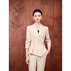 Women's Professional Long Sleeve Suit Jacket Slim Fit Anti Wrinkle Business Suits For Work Uniforms - Product Image 2