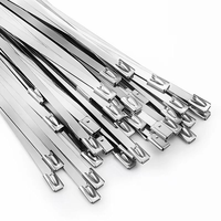 Nouvelles attaches métalliques autobloquantes Heya en acier inoxydable 304 pour le regroupement de câbles et de tuyaux, ajustement universel