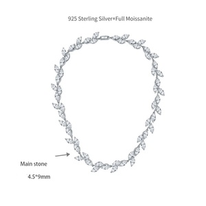 Collar de Moissanita de Lujo con Circonita y Accesorios de Sílice para Mamá a la Moda - Product Image 6