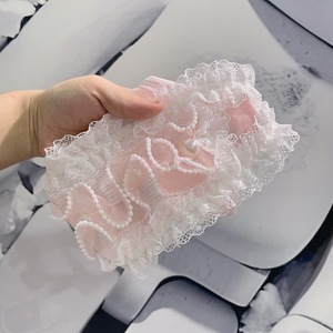 Perro sin mangas de algodón <span class=keywords><strong>puro</strong></span> con volantes manga con bordes raza pequeña Teddy Bichon maltés lindo rosa perla estilo de otoño - Product Image 5
