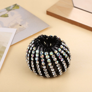 Cross-border New Ball Head <strong>Hair</strong> Coiling Device Telescopic <strong>Bird</strong> <strong>Nest</strong> Diamond <strong>Hair</strong> Claw <strong>Clip</strong> for Women - Product Image 4