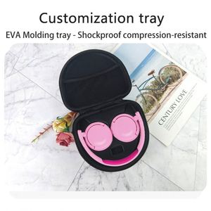 Waterproof EVA Storage Case On-<b>Ear</b> Headphone Protective Pouch with Zipper Closure - Product Image 4
